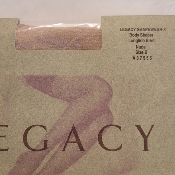 Legacy Legwear Legacy Shapewear Body Shaper Longline Brief Sz B Nude New - Picture 2 of 10